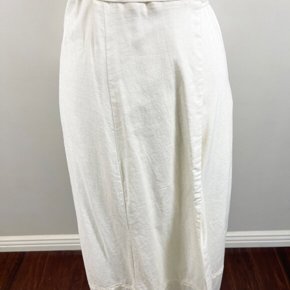 Storia NWT 100% Cotton Off White Spaghetti Strap Wrap Dress with Lace - XSmall - Picture 9 of 10